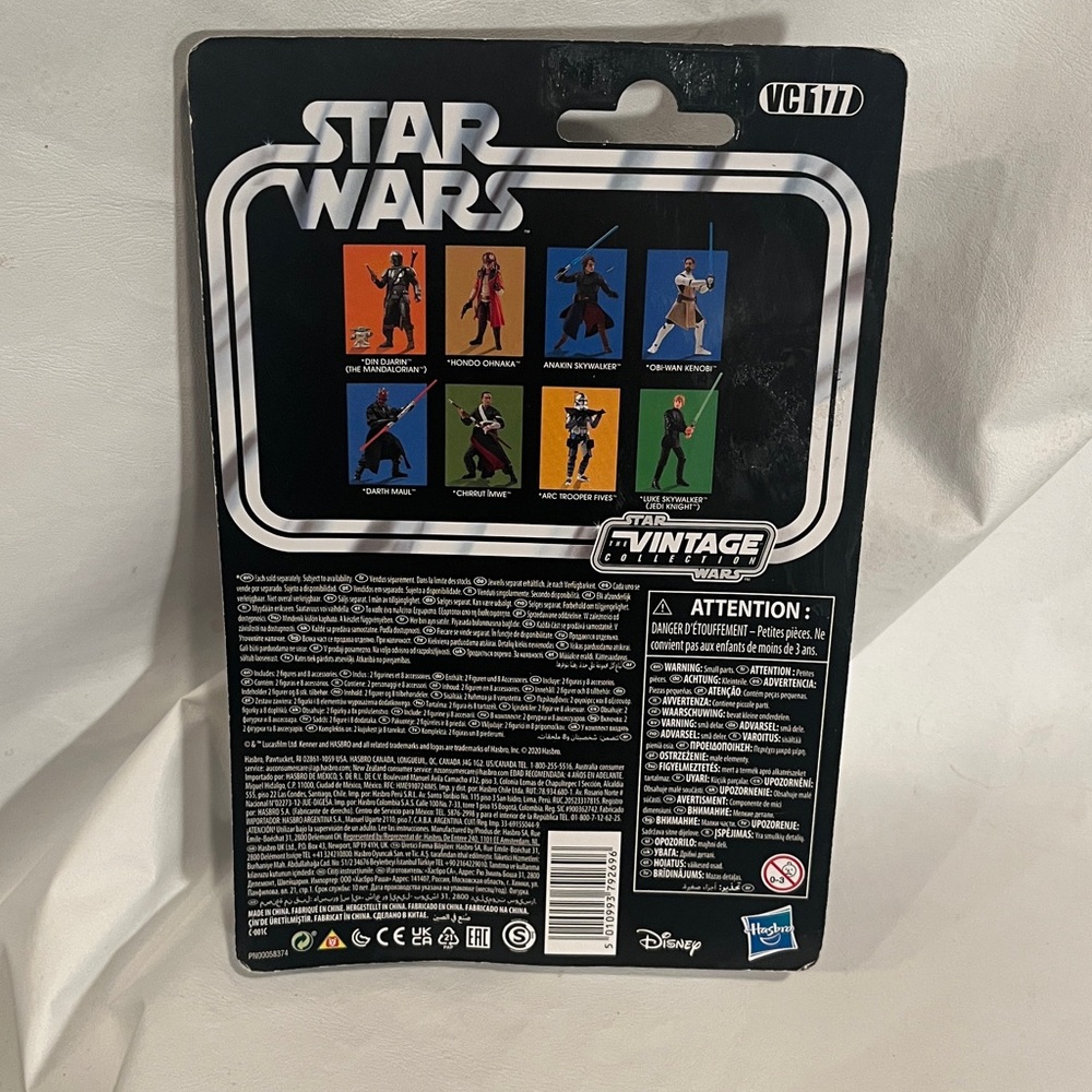 Star Wars Vintage Mandalorian Din Djarin Action Figure Set NIB - Picture 3 of 11